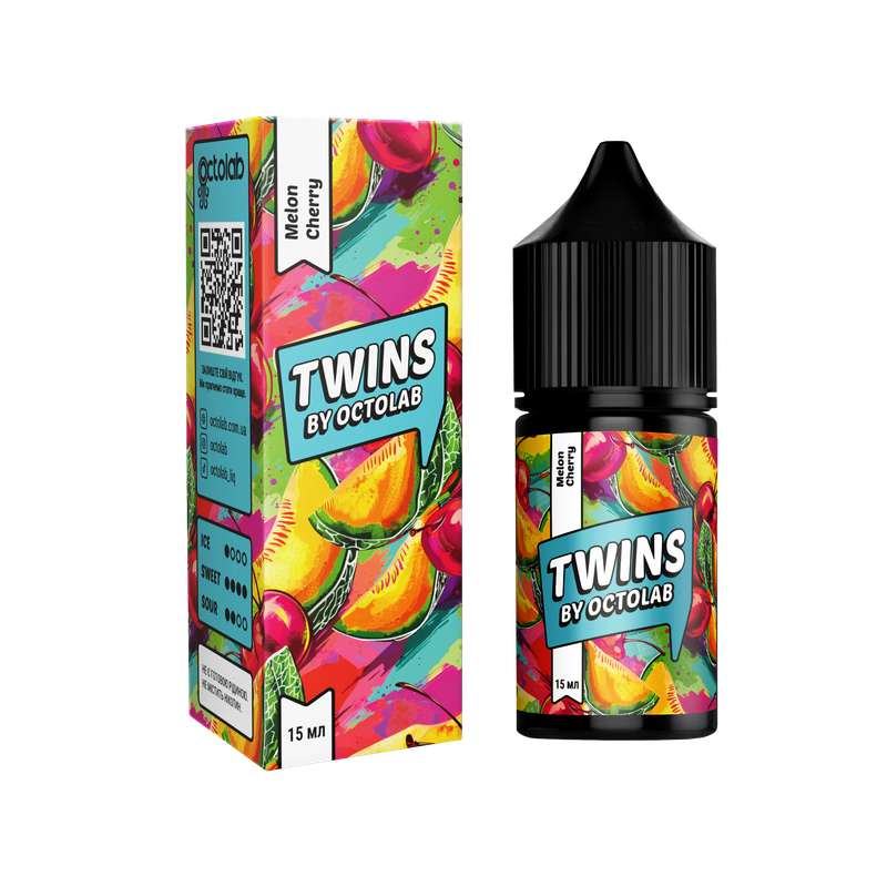 OCTOBAR TWINS 30 мл Melon Cherry — рідина для вейпа OCTOBAR
