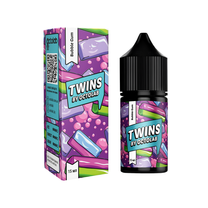 OCTOBAR TWINS 30 мл Bubble Gum — рідина для вейпа OCTOBAR