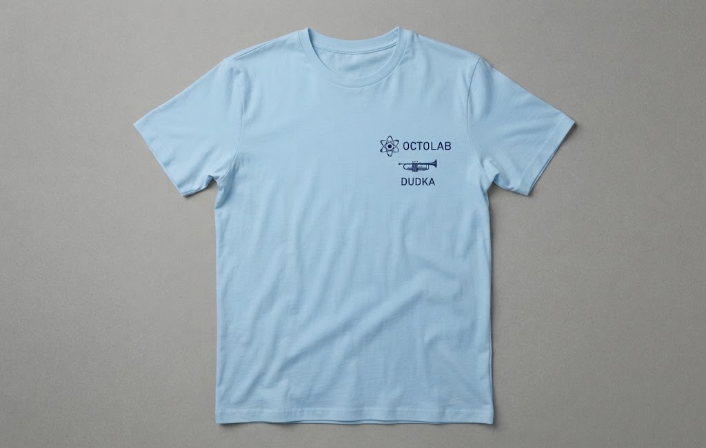Футболка DUDKA x OCTOLAB Blue (Голуба) — комплектуючі для вейпа DUDKA
