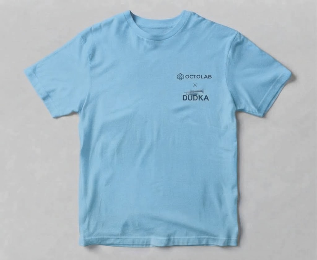 Футболка DUDKA x OCTOLAB Ice Blue — комплектуючі для вейпа DUDKA