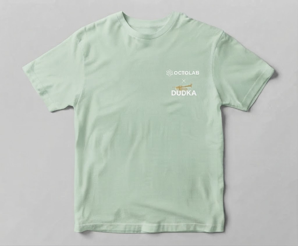 Футболка DUDKA x OCTOLAB Mint (М'ятна) — комплектуючі для вейпа DUDKA