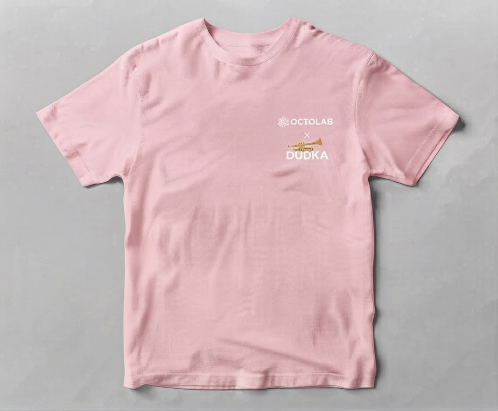 Футболка DUDKA x OCTOLAB Pink (Рожева) — комплектуючі для вейпа DUDKA