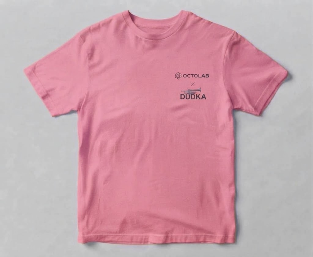 Футболка DUDKA x OCTOLAB Pink (Рожева) — комплектуючі для вейпа DUDKA