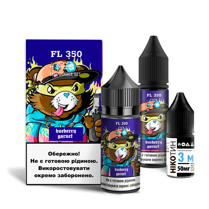 FLAVORLAB FL350 30 мл NEW Blueberry garnett / Чорниця гранат — рідина для вейпа FLAVORLAB