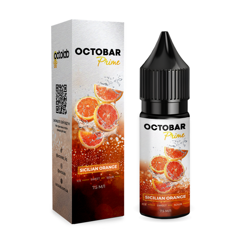 OCTOBAR PRIME15 мл Sicilian Orange — рідина для вейпа OCTOBAR
