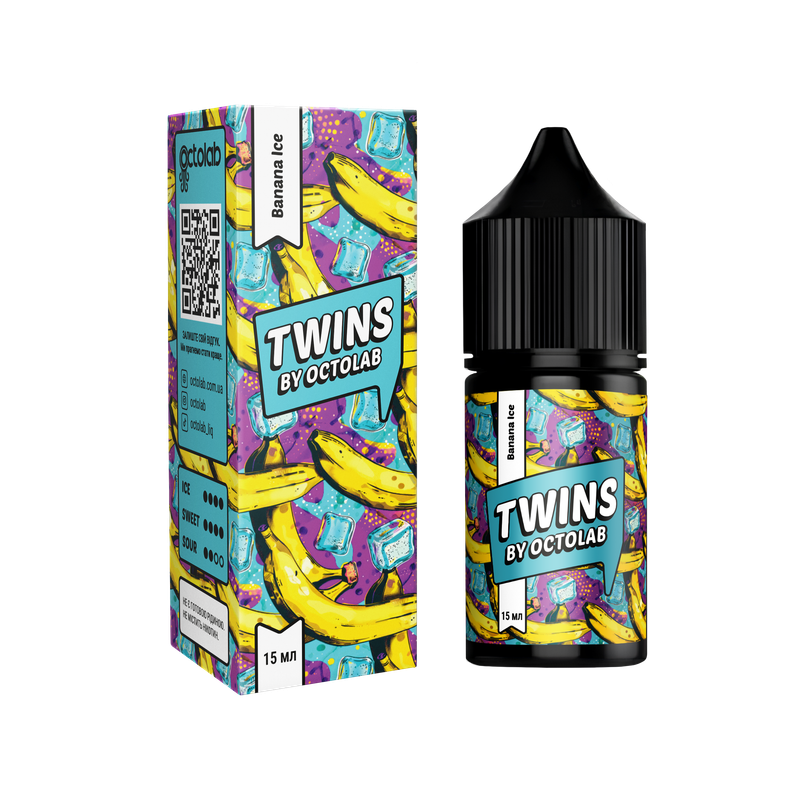 OCTOBAR TWINS 30 мл Banana Ice — рідина для вейпа OCTOBAR