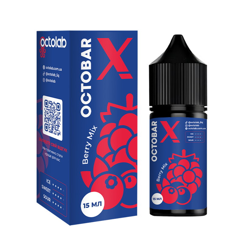 OCTOBAR X 30 мл Berry Mix — рідина для вейпа OCTOBAR