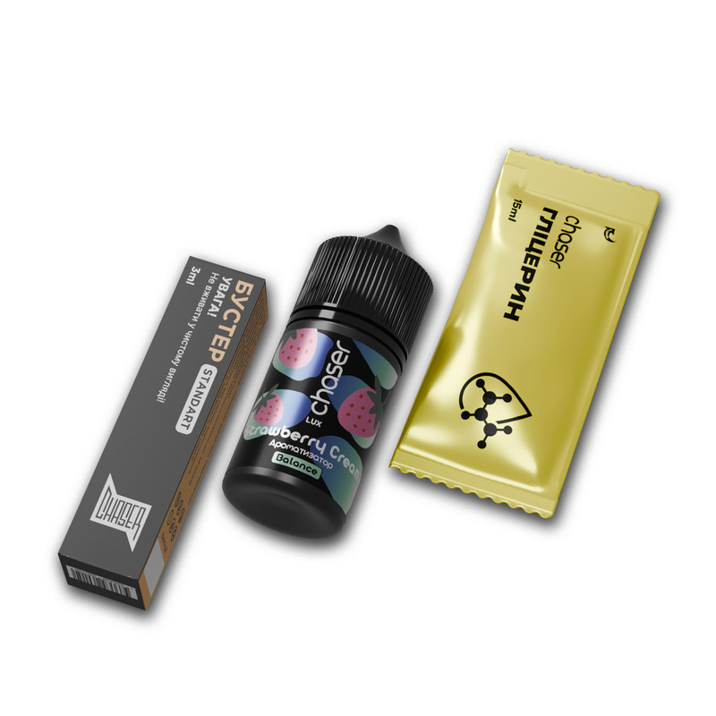 CHASER LUX 30 мл STRAWBERRY CREAM — рідина для вейпа CHASER
