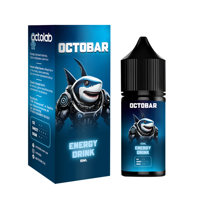 OCTOBAR NFT 30 мл Energy Drink — рідина для вейпа OCTOBAR