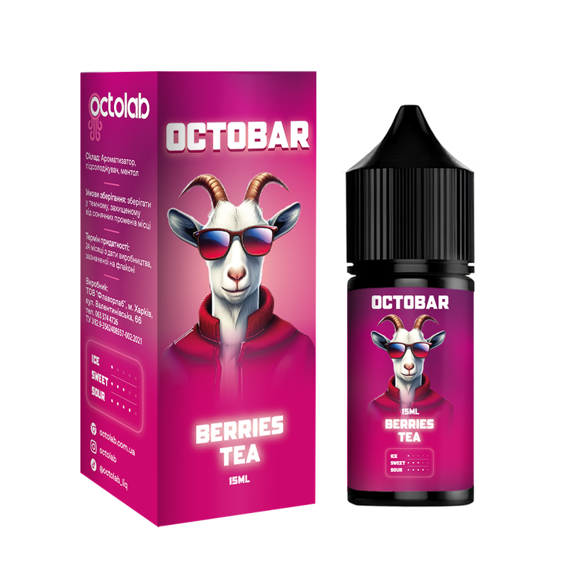 OCTOBAR NFT 30 мл Berries Tea — рідина для вейпа OCTOBAR