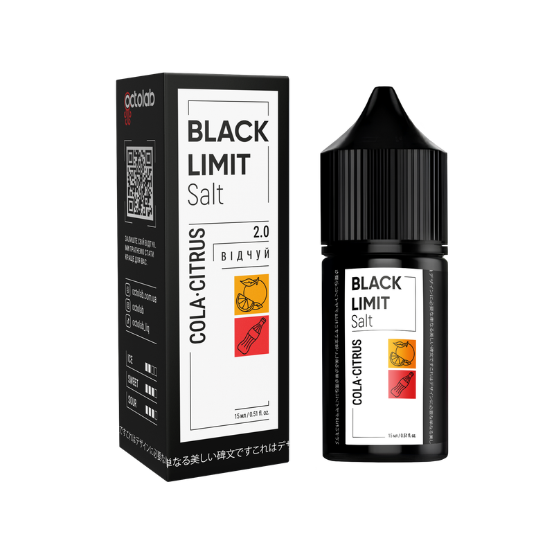 OCTOBAR BLACK LIMIT 30 мл Cola Citrus — рідина для вейпа OCTOBAR