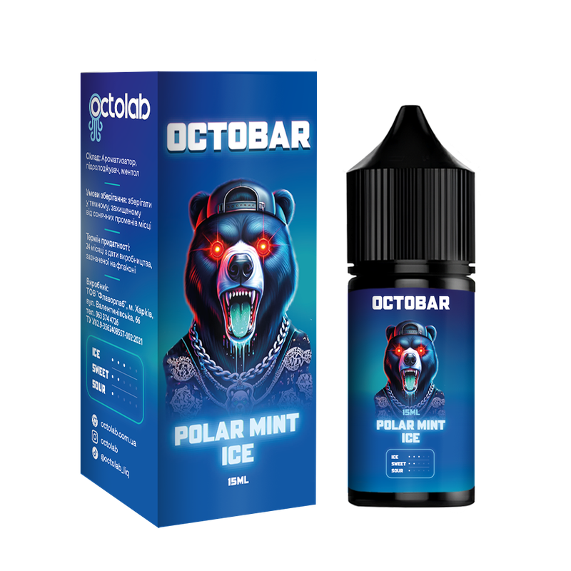 OCTOBAR NFT 30 мл Polar Mint Ice — рідина для вейпа OCTOBAR