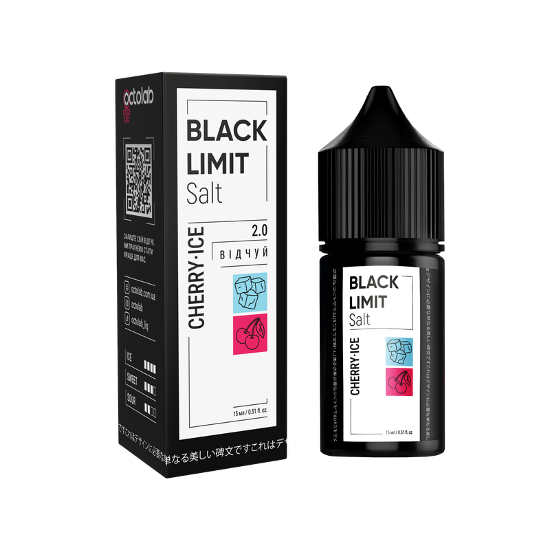 OCTOBAR BLACK LIMIT 30 мл Cherry Ice — рідина для вейпа OCTOBAR