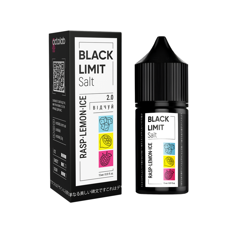 OCTOBAR BLACK LIMIT 30 мл Rasp Lemon Ice — рідина для вейпа OCTOBAR