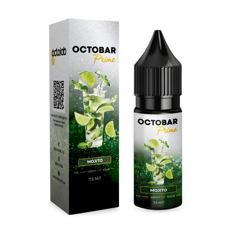 OCTOBAR PRIME15 мл Mojito — рідина для вейпа OCTOBAR