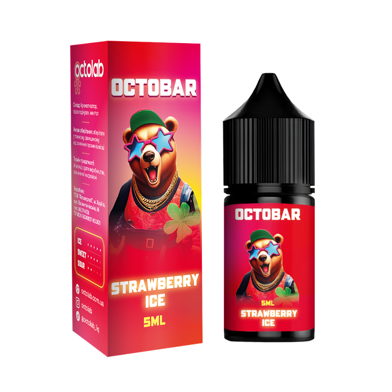 OCTOBAR NFT 10 мл Strawberry Ice — рідина для вейпа OCTOBAR