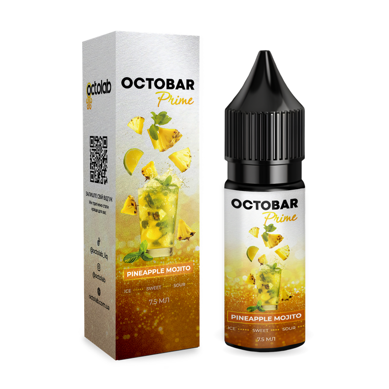 OCTOBAR PRIME15 мл Pineapple Mojito — рідина для вейпа OCTOBAR