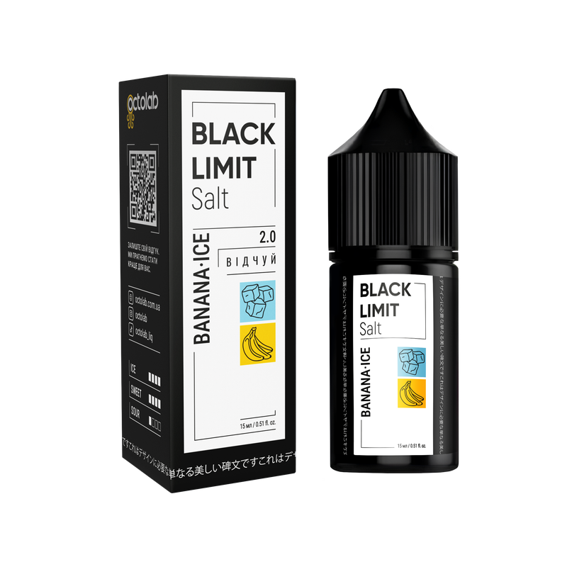 OCTOBAR BLACK LIMIT 30 мл Banana Ice — рідина для вейпа OCTOBAR