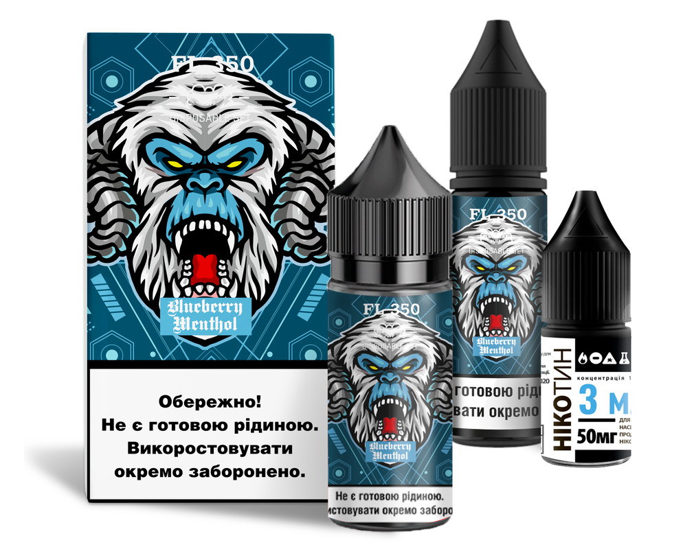 FLAVORLAB FL350 30 мл Blueberry Menthol / Чорниця ментол — рідина для вейпа FLAVORLAB