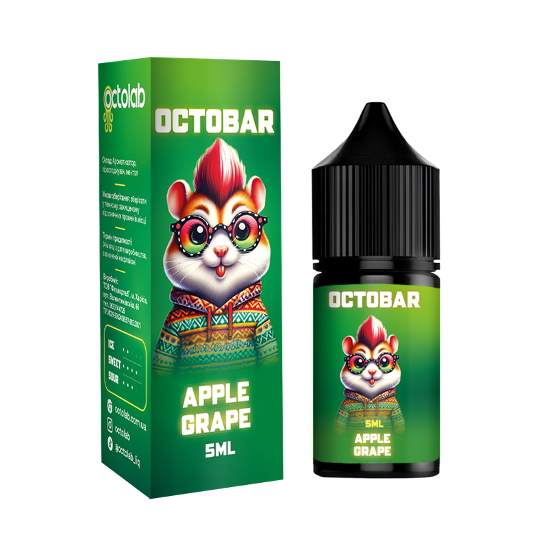 OCTOBAR NFT 10 мл Apple Grape — рідина для вейпа OCTOBAR