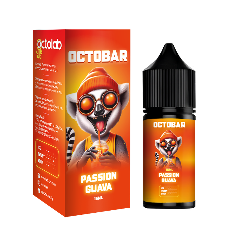 OCTOBAR NFT 30 мл Passion Guava — рідина для вейпа OCTOBAR