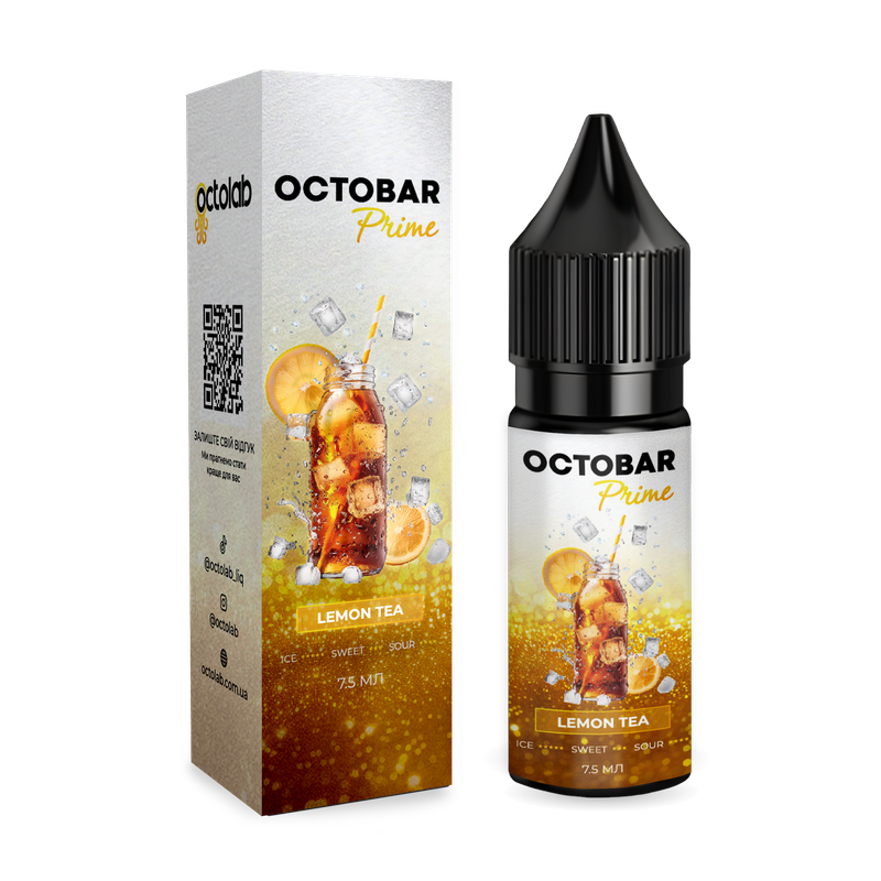 OCTOBAR PRIME15 мл Lemon Tea — рідина для вейпа OCTOBAR