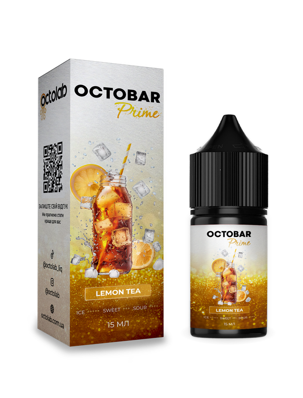 OCTOBAR PRIME 30 мл Lemon Tea — рідина для вейпа OCTOBAR