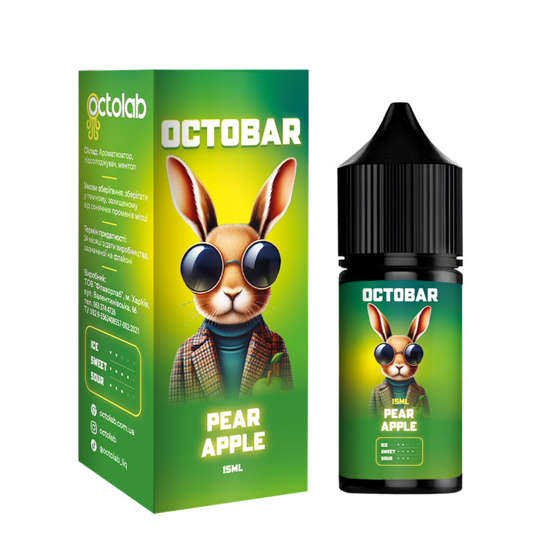OCTOBAR NFT 30 мл Pear Apple — рідина для вейпа OCTOBAR