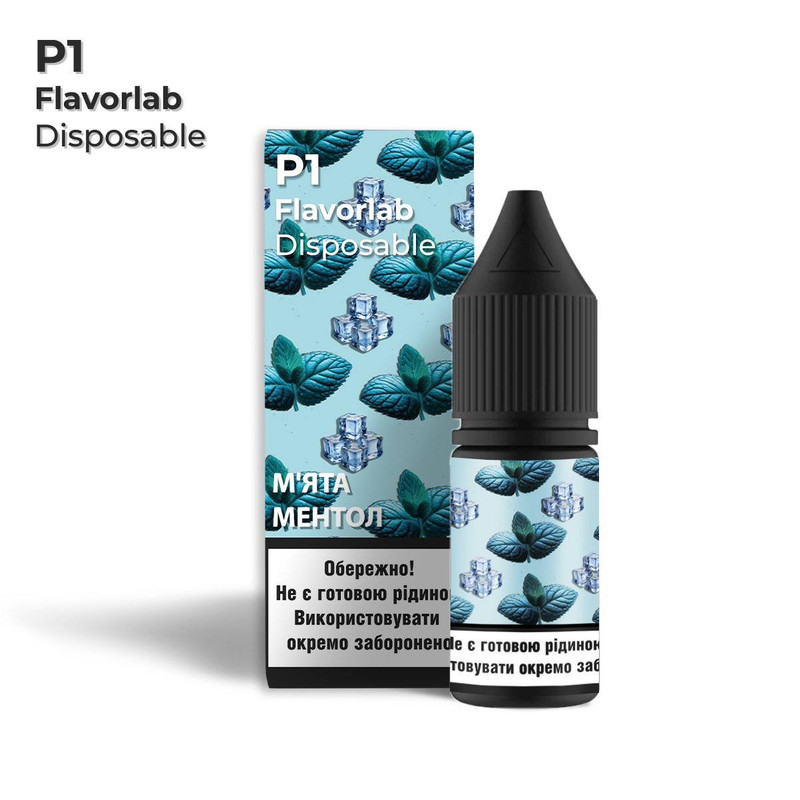 FLAVORLAB Р1 10 мл М'ята ментол — рідина для вейпа FLAVORLAB