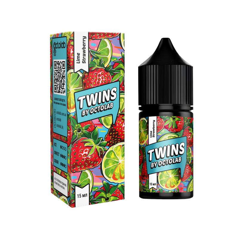 OCTOBAR TWINS 30 мл Lime Strawberry — рідина для вейпа OCTOBAR