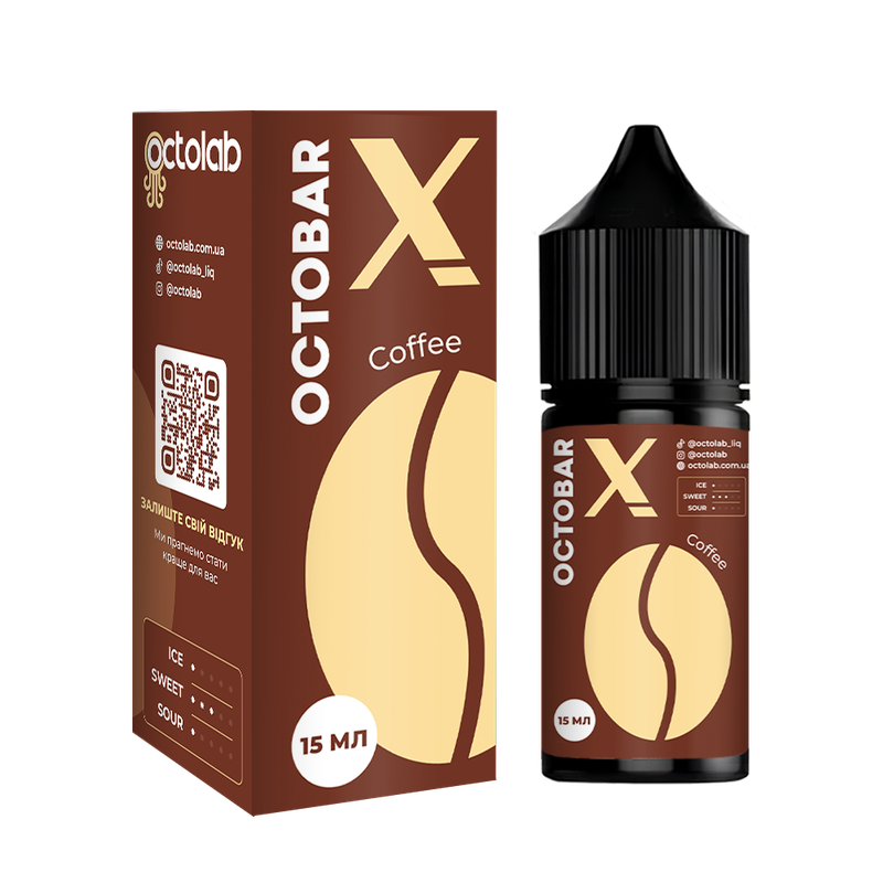 OCTOBAR X 30 мл Coffee — рідина для вейпа OCTOBAR