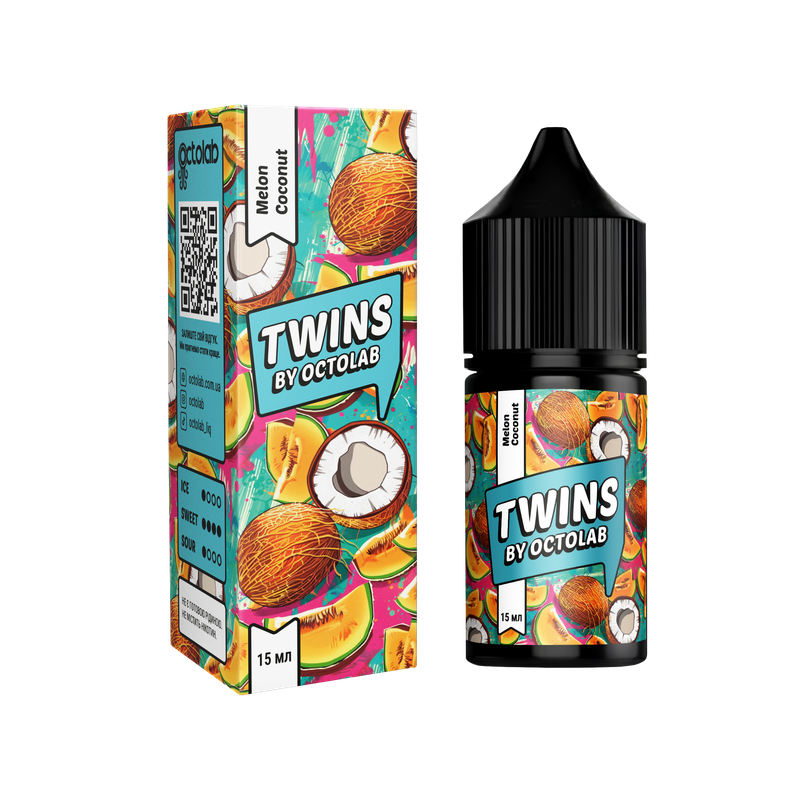 OCTOBAR TWINS 30 мл Melon Coconut — рідина для вейпа OCTOBAR