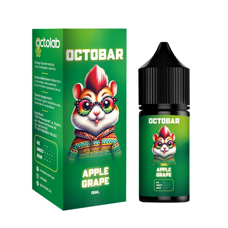OCTOBAR NFT 30 мл Apple Grape — рідина для вейпа OCTOBAR