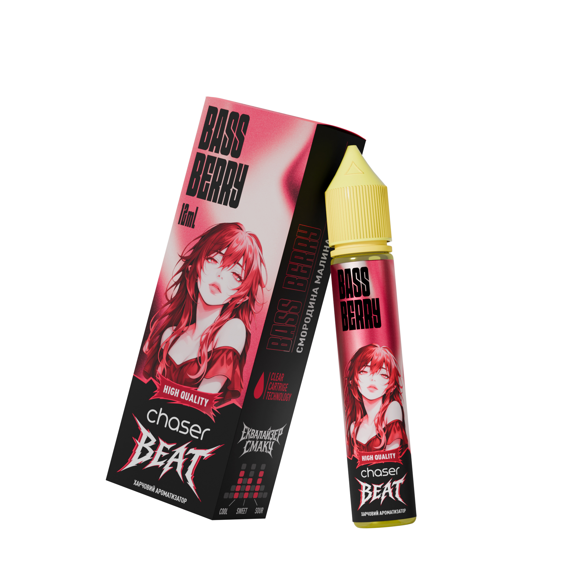 CHASER BEAT 30 мл BASS BERRY / Ягідний мікс — рідина для вейпа CHASER