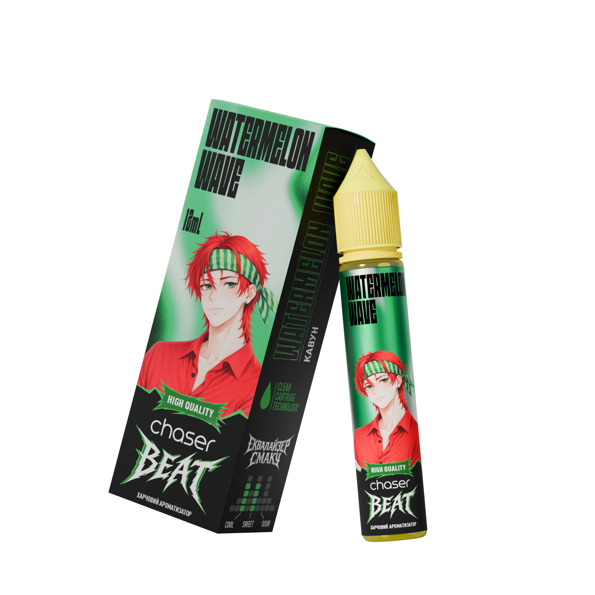 CHASER BEAT 30 мл WATERMELON WAVE / Кавун — рідина для вейпа CHASER