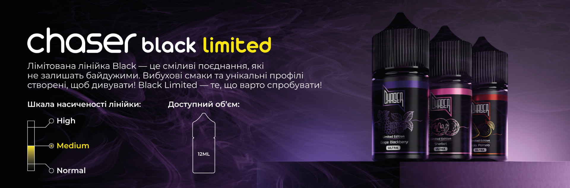 Chaser Black Balance 30 мл — загальний опис лінійки