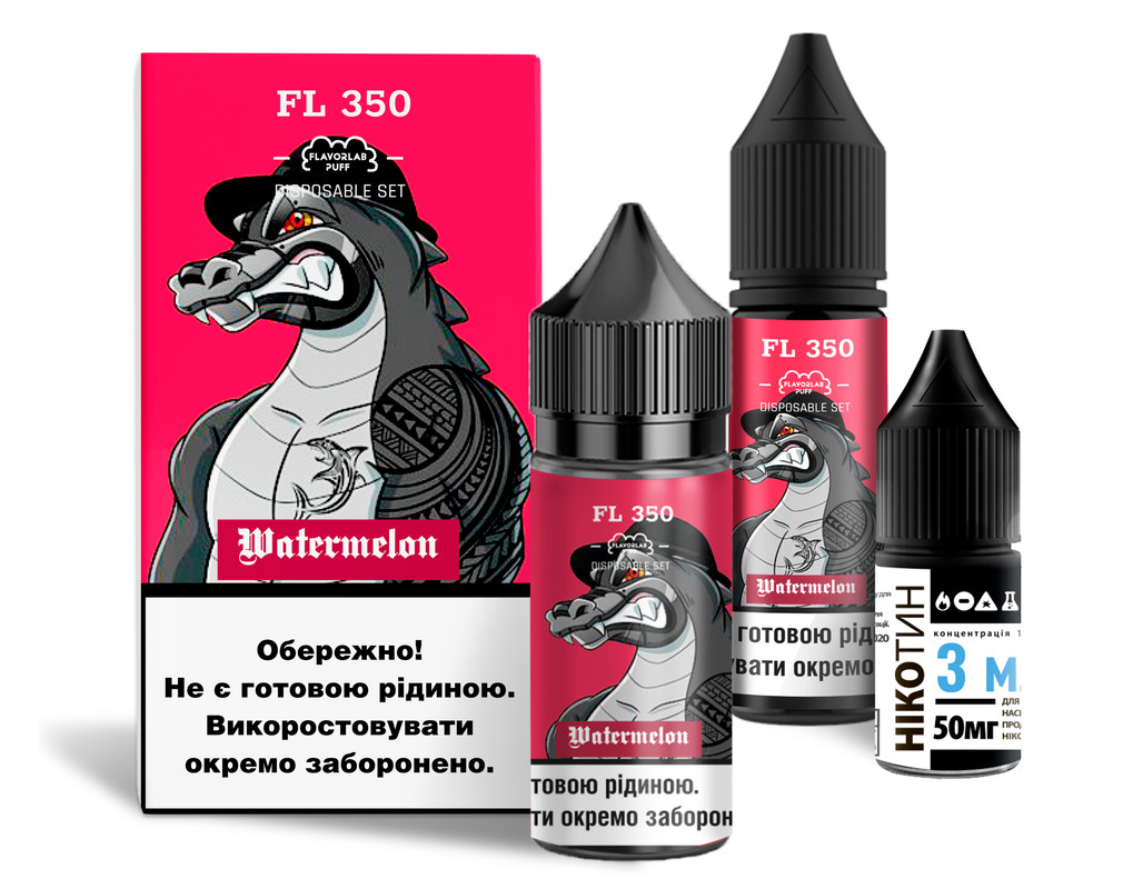 FLAVORLAB FL350 30 мл Watermelon / Кавун — рідина для вейпа FLAVORLAB