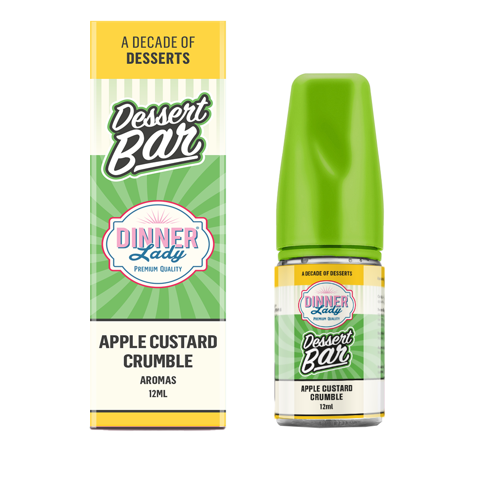 DINNER LADY Dessert Bar 30 мл Apple Crumble Custard / Яблуко крамбл кастард — рідина для вейпа DINNER LADY