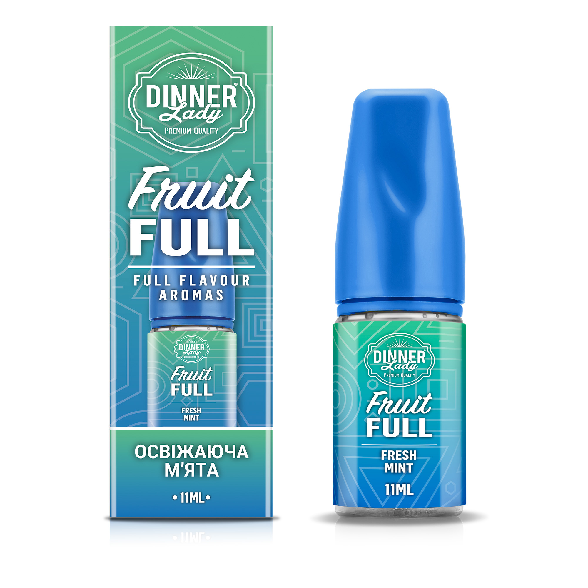 DINNER LADY Fruit Full 30 мл Fresh Mint / Свіжі м'ята — рідина для вейпа DINNER LADY