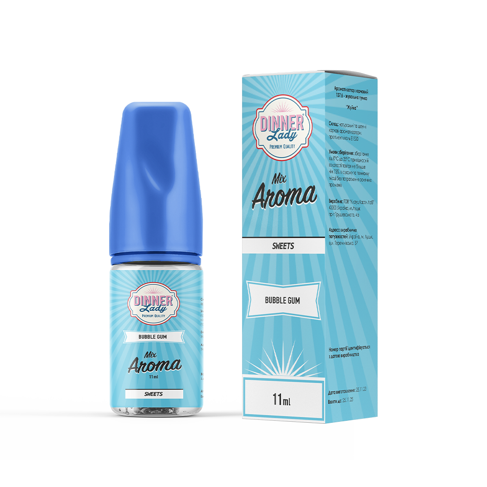 DINNER LADY Mix Aroma 30 мл Bubble Gum / Бабл гам — рідина для вейпа DINNER LADY