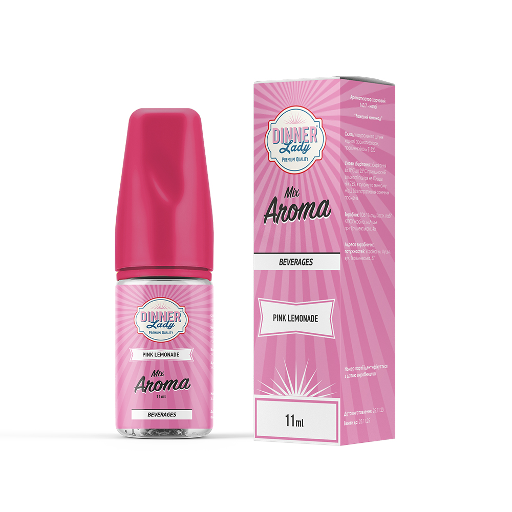 DINNER LADY Mix Aroma 30 мл Pink Lemonade / Рожевий лимонад — рідина для вейпа DINNER LADY