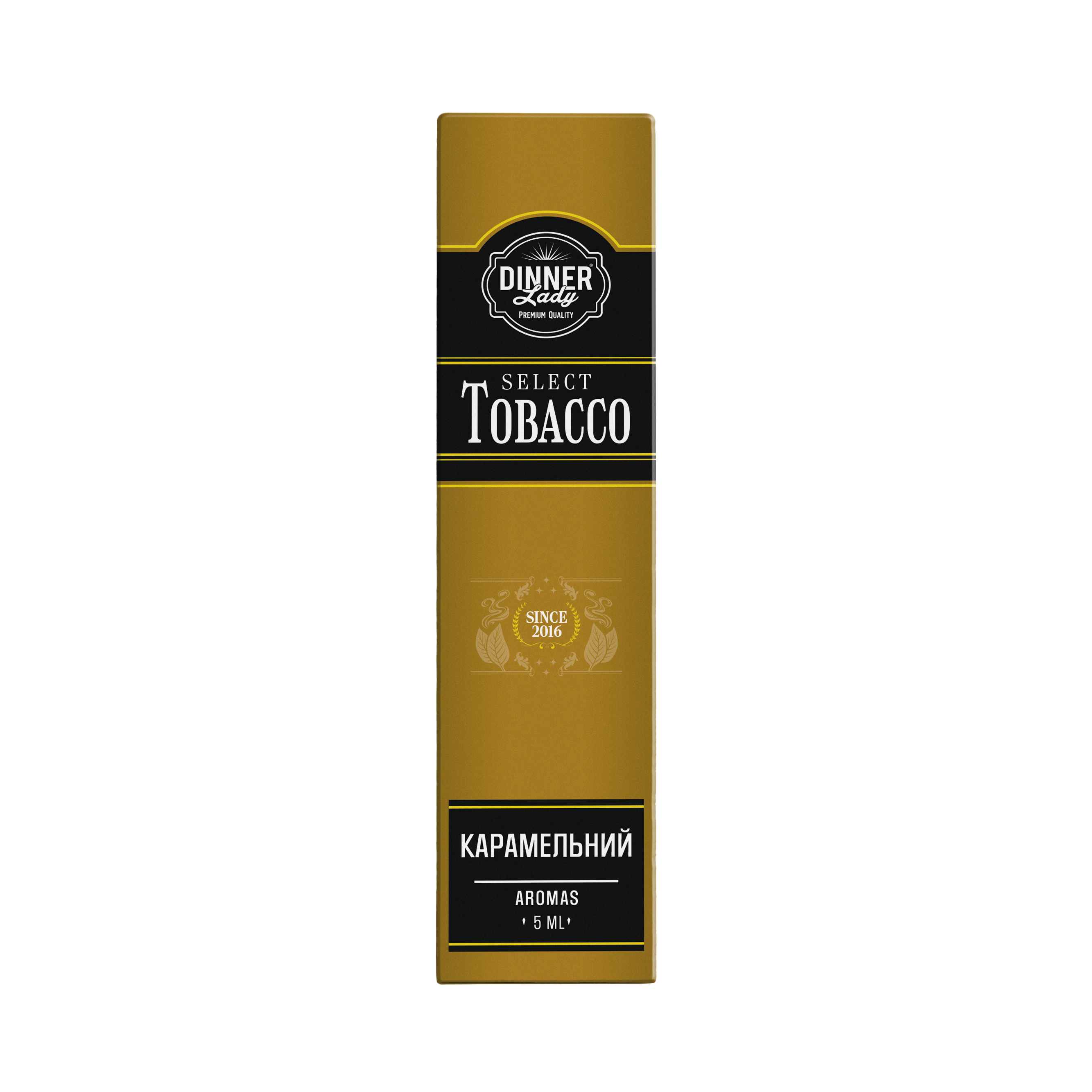 DINNER LADY Select Tobacco 15 мл Caramel Tobacco / Карамель тютюн — рідина для вейпа DINNER LADY