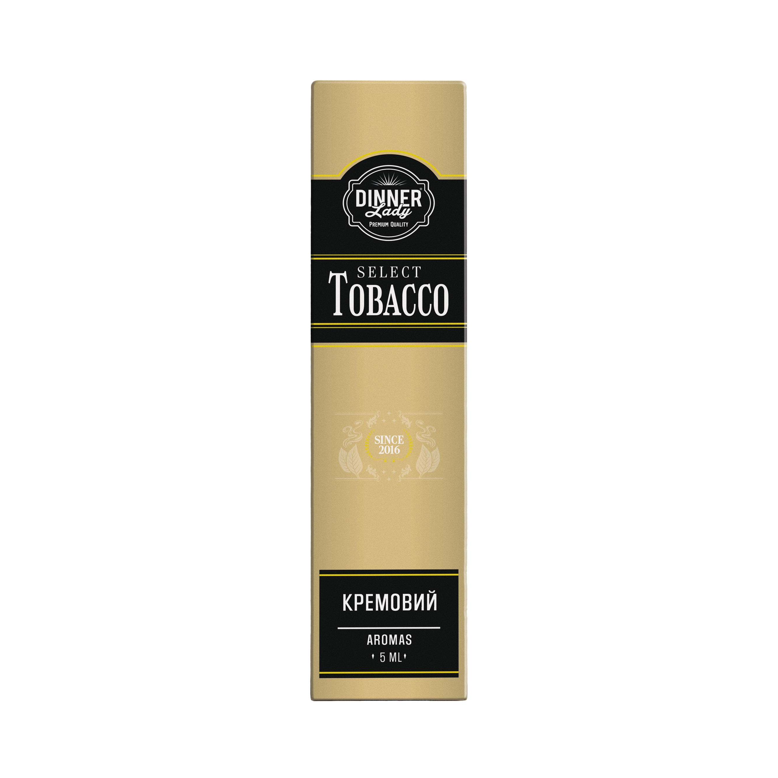DINNER LADY Select Tobacco 15 мл Creamy Tobacco / Вершковий тютюн — рідина для вейпа DINNER LADY