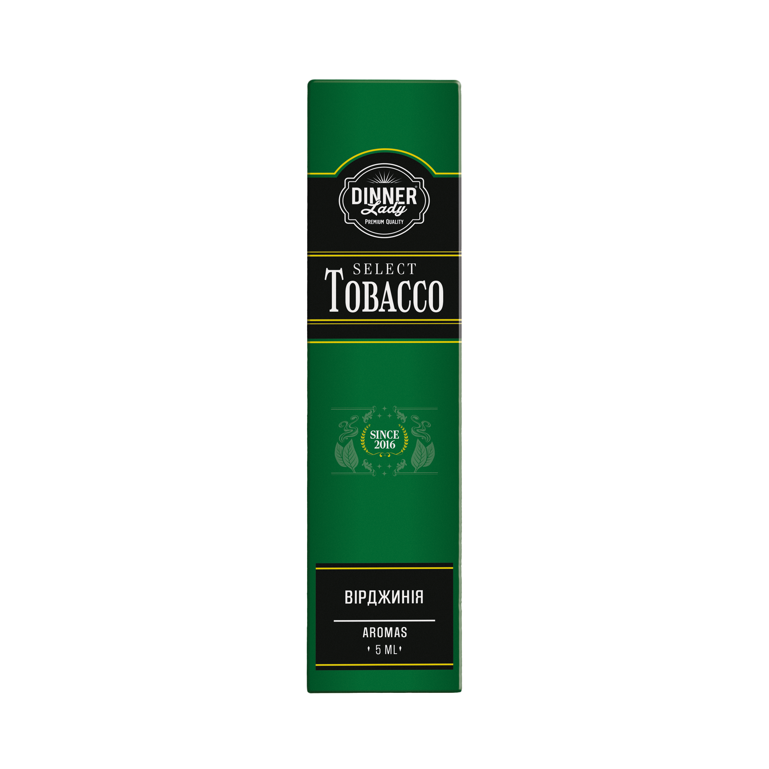 DINNER LADY Select Tobacco 15 мл Virginia Tobacco / Тютюн Вірджинія — рідина для вейпа DINNER LADY