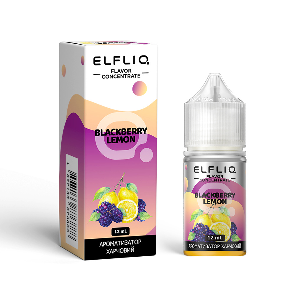 ELFLIQ Flavor Concentrate 30 мл Blackberry Lemon / Ожина лимон — рідина для вейпа ELFLIQ