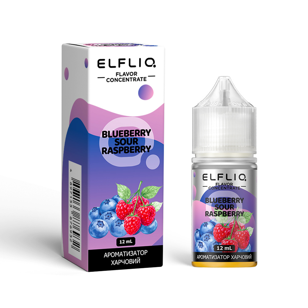ELFLIQ Flavor Concentrate 30 мл Blueberry Sour Raspberry / Лохина кислий малина — рідина для вейпа ELFLIQ