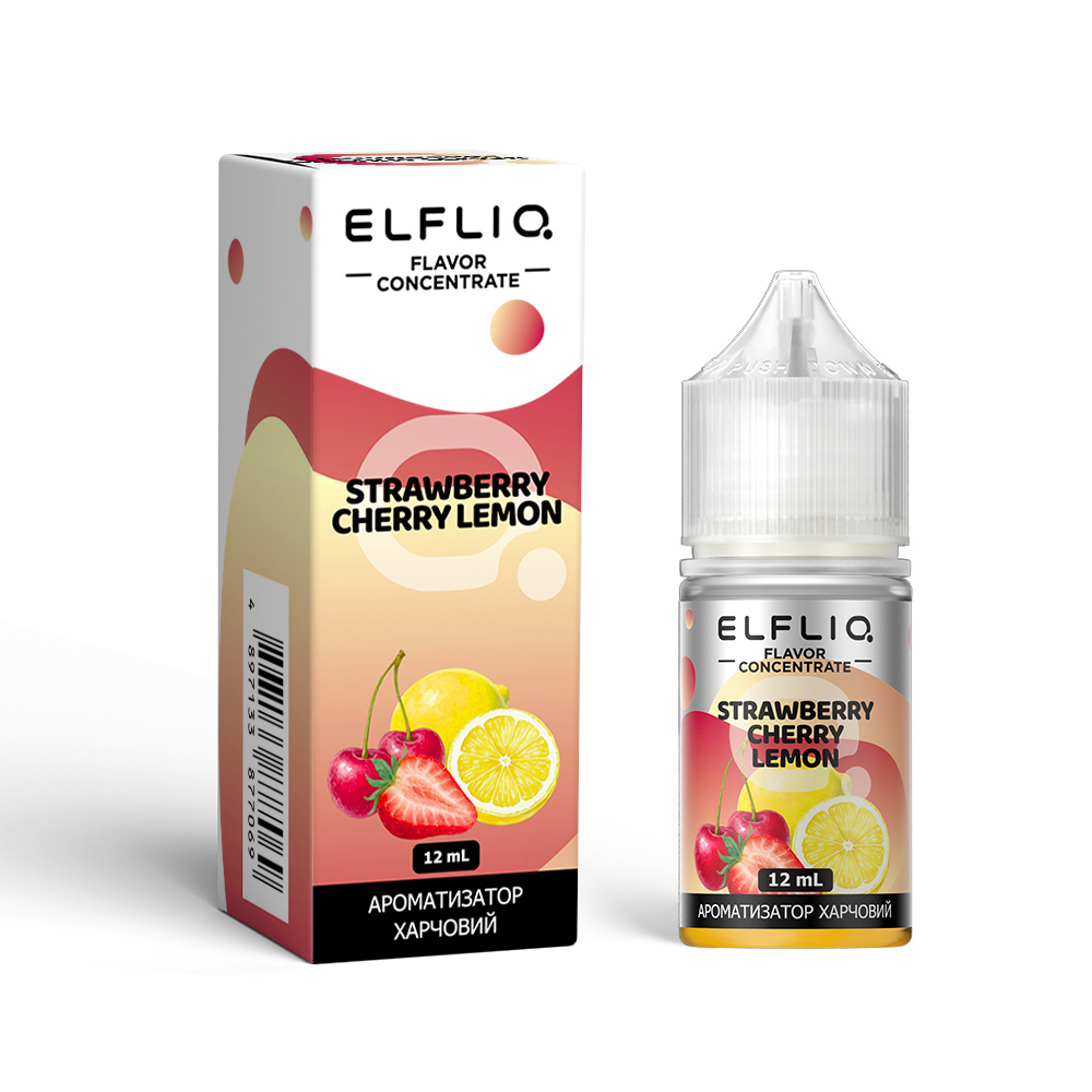ELFLIQ Flavor Concentrate 30 мл Strawberry Cherry Lemon / Полуниця вишня лимон — рідина для вейпа ELFLIQ