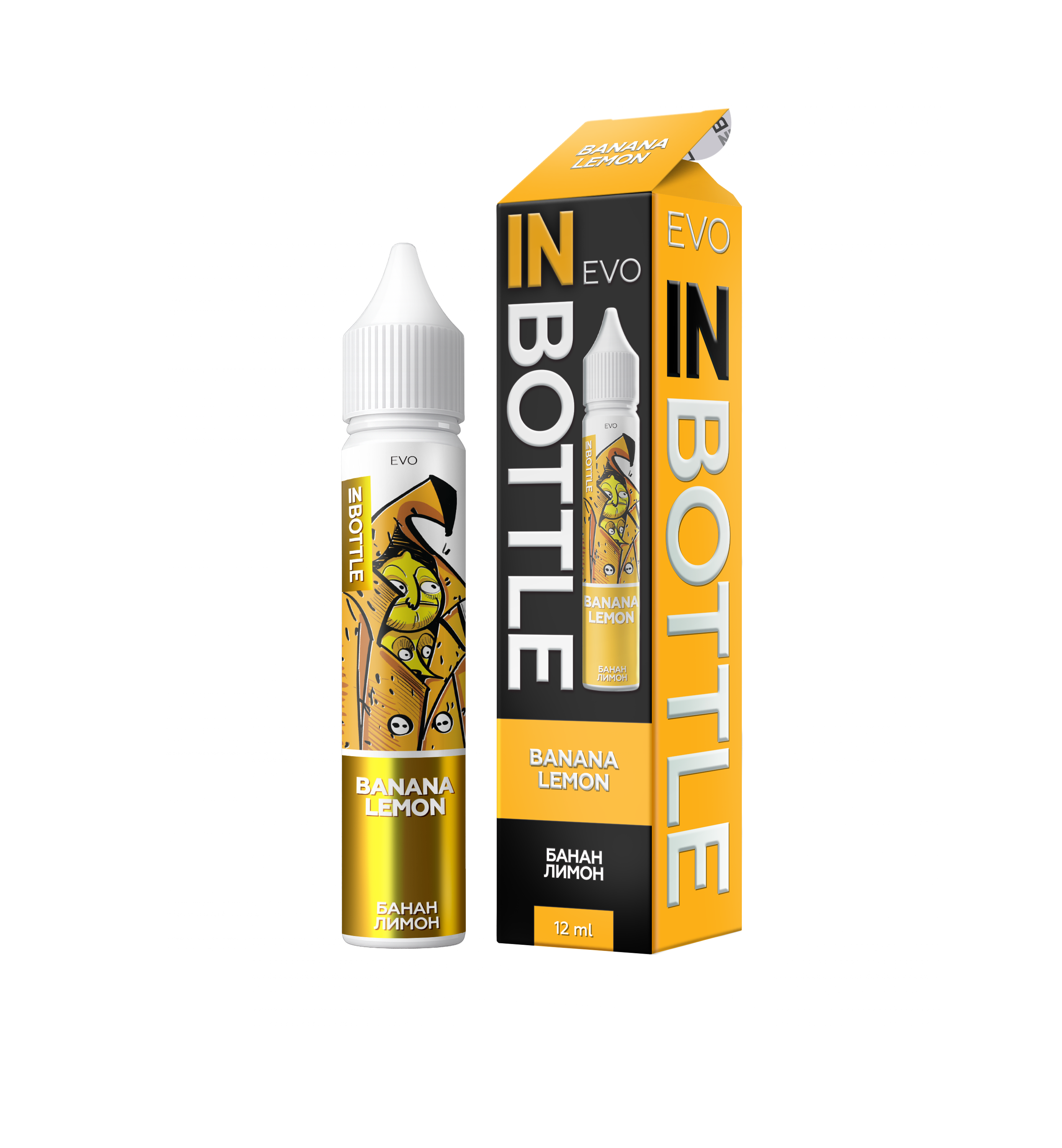 IN BOTTLE EVO 30 мл Banana Lemon / Банан лимон — рідина для вейпа IN BOTTLE