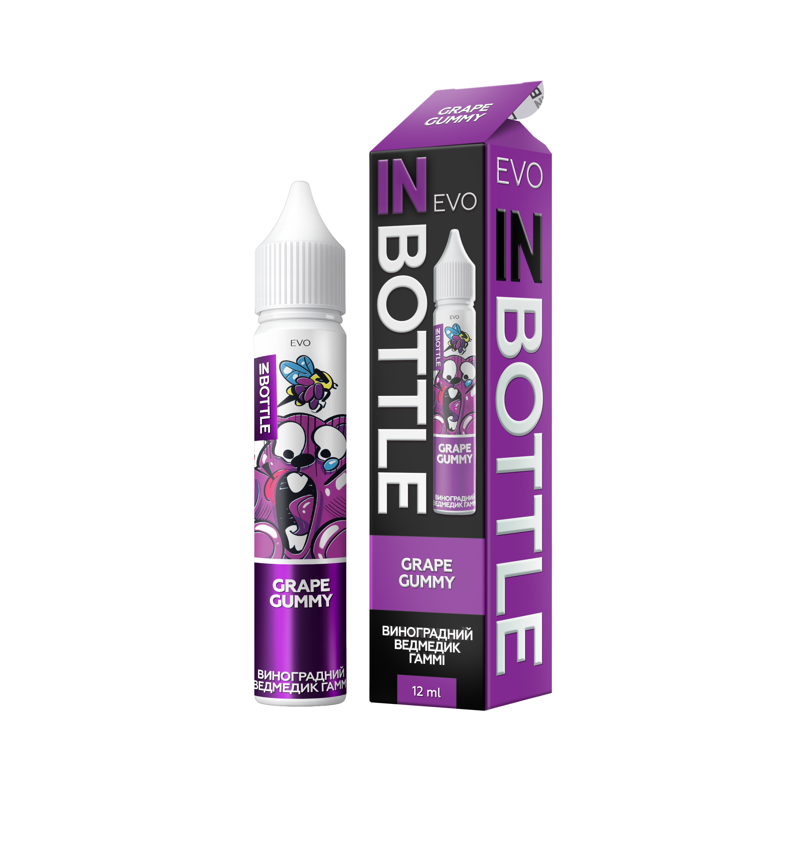 IN BOTTLE EVO 30 мл Grape Gummy Bear / Виноградний ведмедик гаммі — рідина для вейпа IN BOTTLE