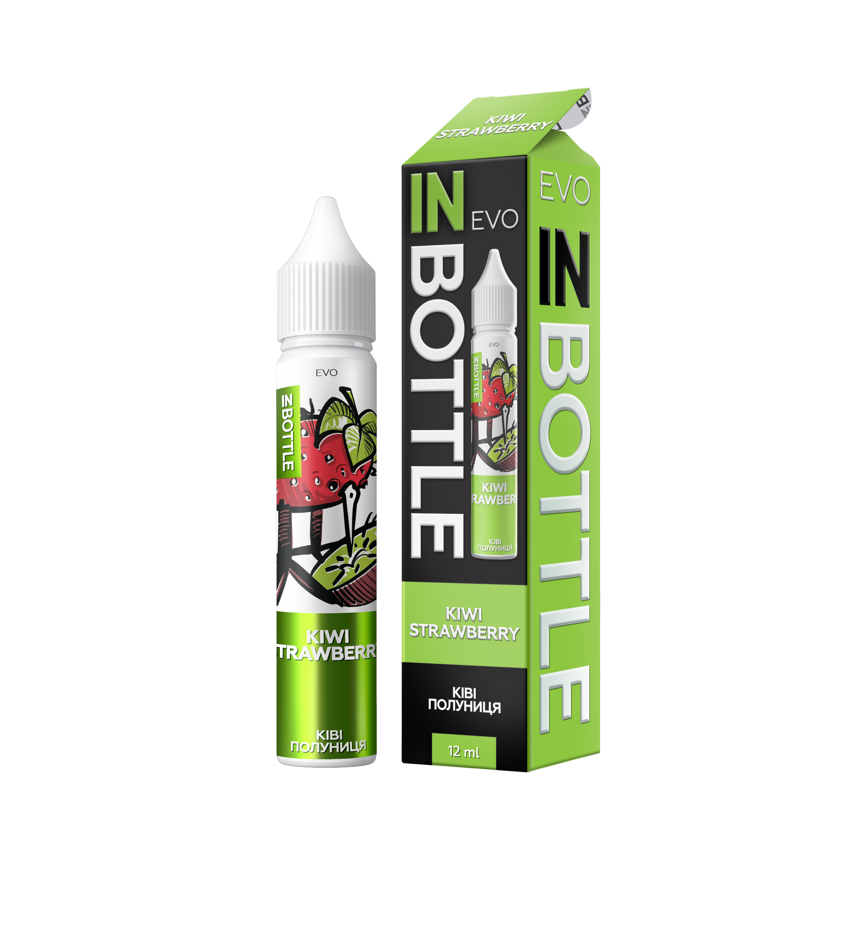 IN BOTTLE EVO 30 мл Kiwi Strawberry / Ківі полуниця — рідина для вейпа IN BOTTLE